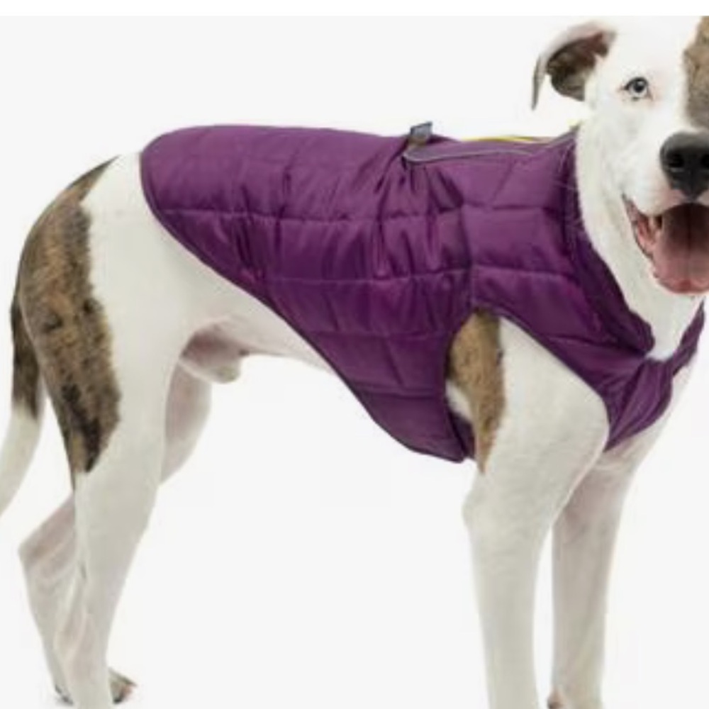 Kurgo Purple Dog vest Reversible waterproof quilted dog’s core size small